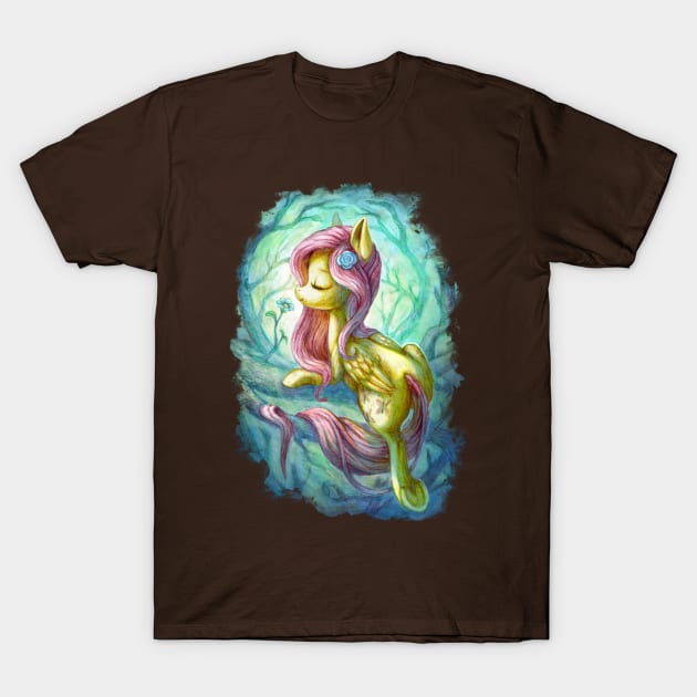 Fluttershy the Forest Dryad T-Shirt by Drawirm